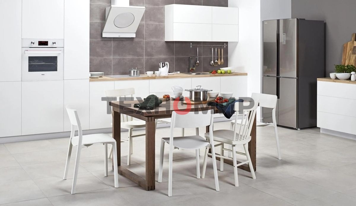 Холодильник Hansa FY418.3DFXC нержавеющая сталь трехкамерный 274/144л морозилка снизу