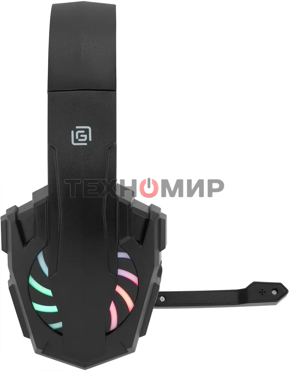 Гарнитура проводная с микрофоном Оклик HS-L355G черный 1.8м мониторные оголовье (1939807)