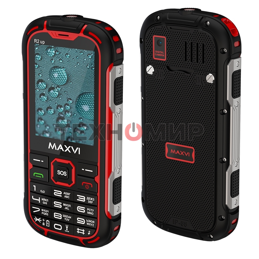 Мобильный телефон Maxvi R2 up красный