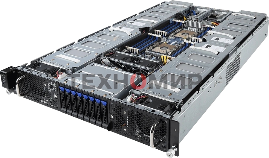 Серверная платформа Gigabyte G291-2G0 HPC Server - 2U 16 x Tesla P4 GPU Server 2 x LGA 3647 DDR4