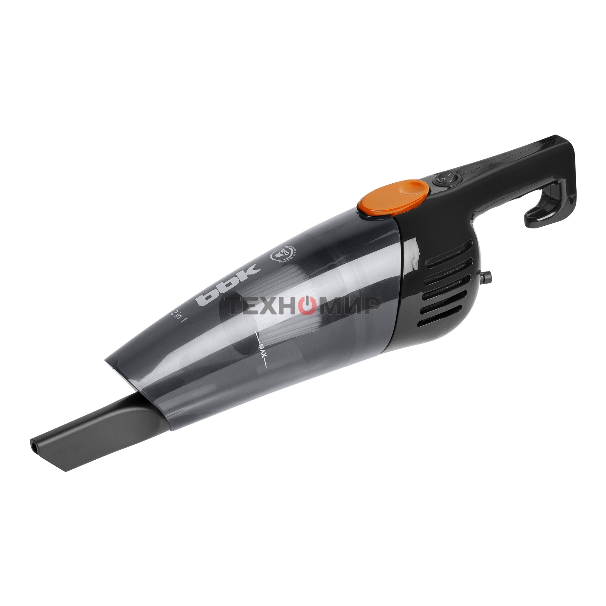 Пылесос вертикальный BBK BV2900 черный/оранжевый
