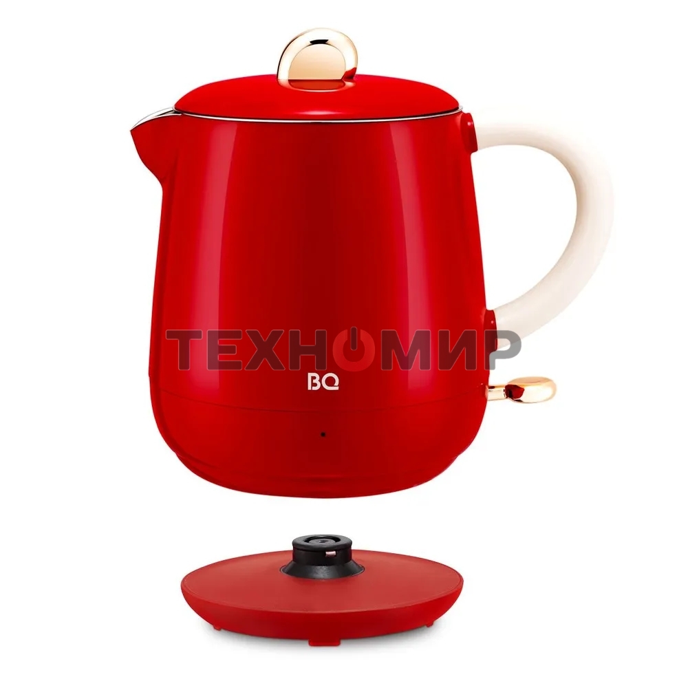 Чайник электрический BQ KT1717P Red. Мощность:1000 Вт, Объем 0,6л