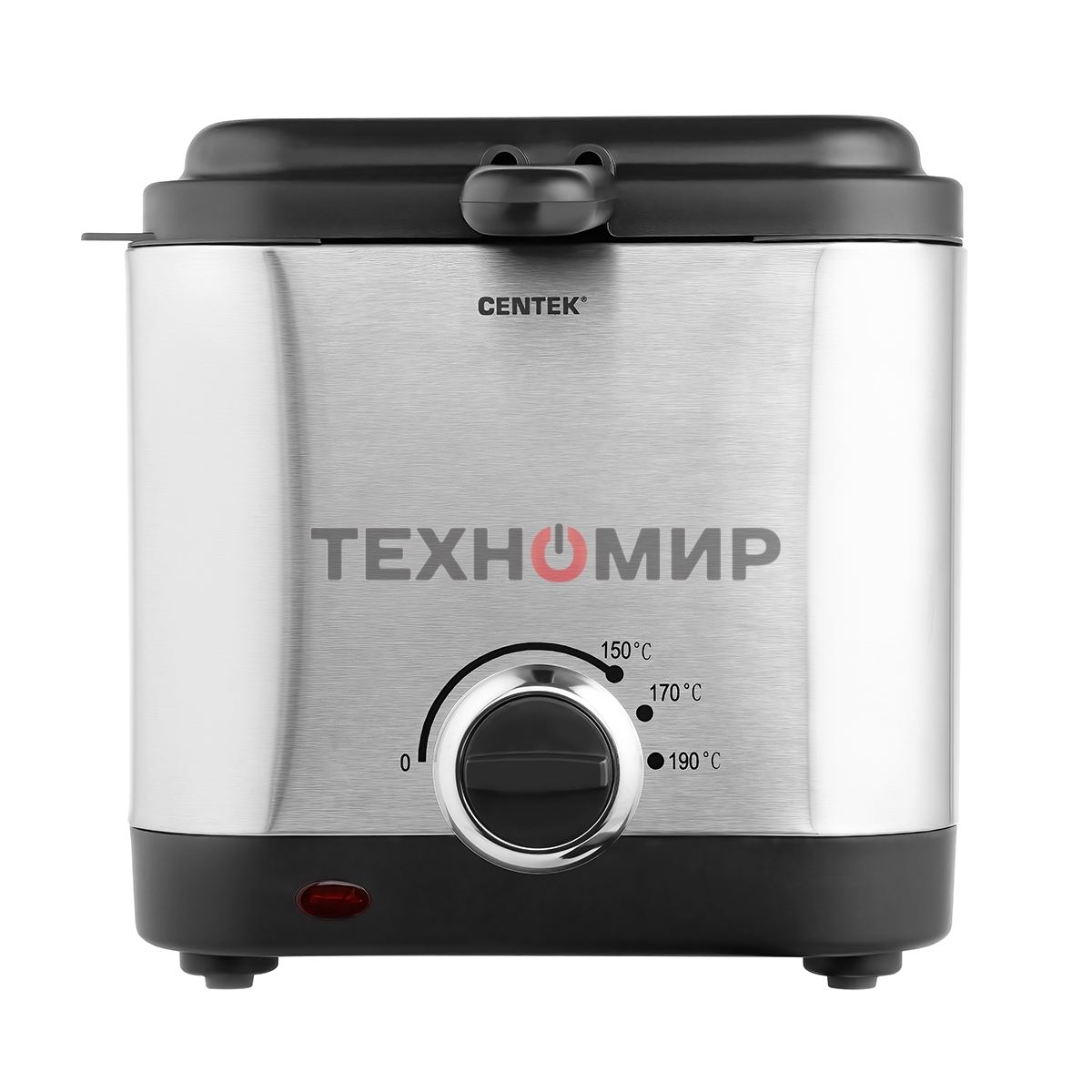 Фритюрница Centek CT-1430 900 Вт объем 1,5лЧаша - антипригарная, стальной корпус, окно