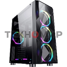 Компьютерный корпус Aerocool/Formula F-3401 (V1) черный без БП ATX 3x120мм 2xUSB 2.0 1xUSB 3.0 audio bott PSU