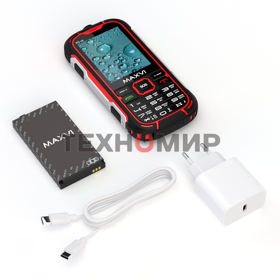 Мобильный телефон Maxvi R2 up красный