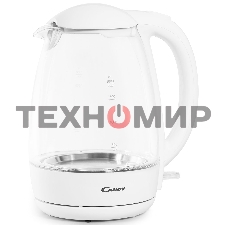 Чайник электрический Candy CK-300 1.8л. 2200Вт белый корпус: Металл/стекло/пластик