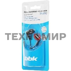 Проводные наушники BBK EP-1003S черный, вкладыши