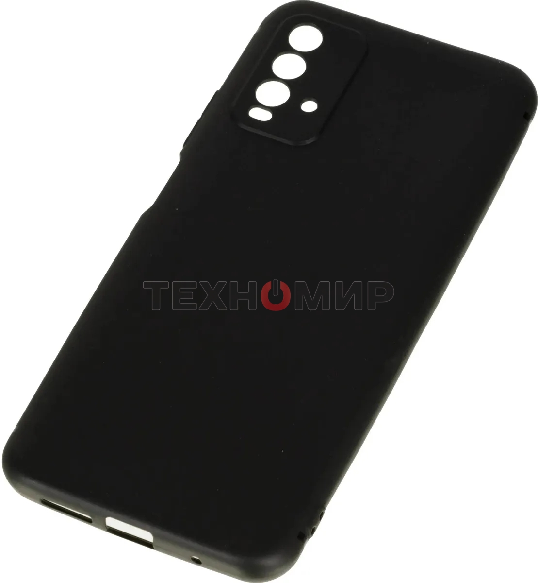 Чехол (клип-кейс) BORASCO Silicone Case, для Xiaomi Redmi 9t, черный