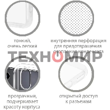 Чехол (клип-кейс) DF sCase-125 для Samsung Galaxy A03 Core прозрачный