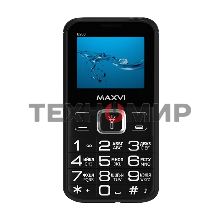 Мобильный телефон Maxvi B200 черный
