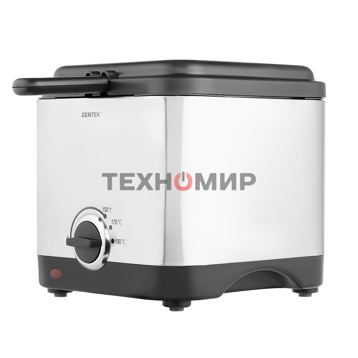 Фритюрница Centek CT-1430 900 Вт объем 1,5лЧаша - антипригарная, стальной корпус, окно