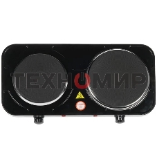 Плита настольная электрическая Energy EN-903В чёрный, 2,5 кВт, ТЭН, конфорки - 2, эмаль, поворотные переключатели