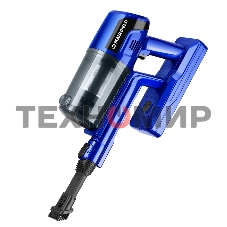 Пылесос вертикальный беспроводной Maunfeld MF-2032BL PRO синий, питание от аккумулятора, 200 Вт, уборка сухая, пылесборник 0.5 л, работа от АКБ max - 35 мин