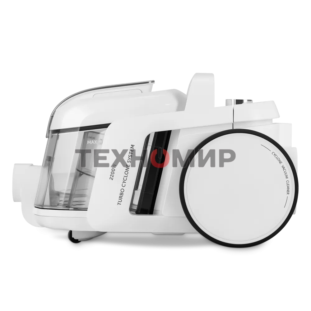 Пылесос Polaris PVC 1909 белый, 650/2200 Вт, уборка сухая, пылесборник контейнер 3 л