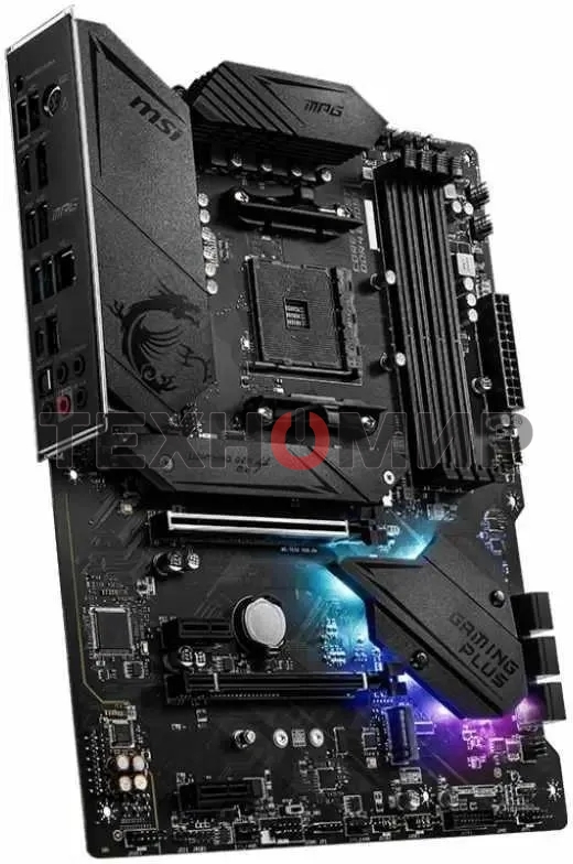 Материнская плата MSI MPG B550 GAMING PLUS, AM4, AMD B550, 4xDDR4, 6xSATA, 2xM.2, 1xPCI-E 4.0 x16, 1xPCI-E 3.0 x4, 2xPCI-E x1, 1xHDMI, 1xDP, 1x 1Gb LAN, 4xUSB-A 2.0, 2xUSB-A 3.2 Gen 1, 1xUSB-A 3.2 Gen 2, 1xUSB-C 3.2 Gen 2, 5x3.5 мм, 7.1, ATX