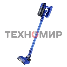 Пылесос вертикальный беспроводной Maunfeld MF-2032BL PRO синий, питание от аккумулятора, 200 Вт, уборка сухая, пылесборник 0.5 л, работа от АКБ max - 35 мин