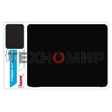Коврик для мыши BURO BU-CLOTH/black матерчатый, черный, 220 х 250 х 4 мм