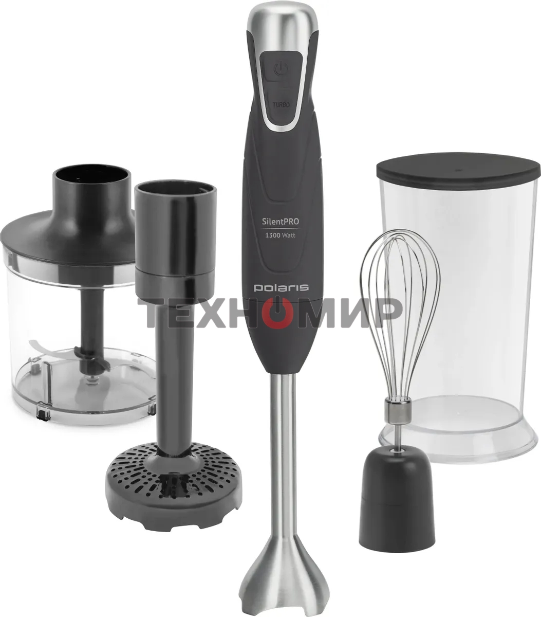 Блендер POLARIS PHB1380 Silent серый погружной 1300Вт