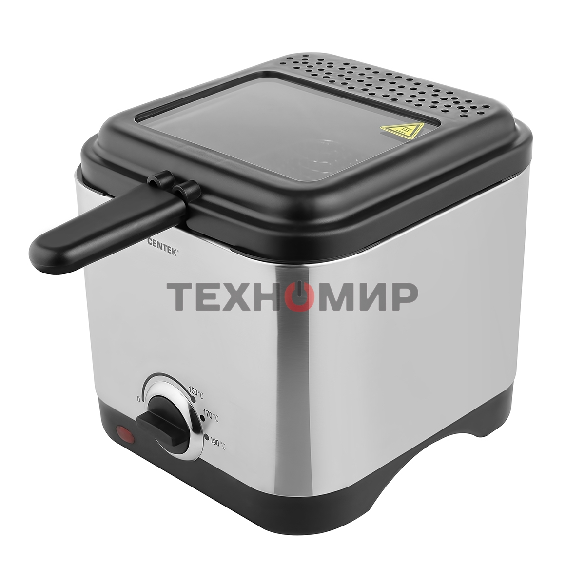 Фритюрница Centek CT-1430 900 Вт объем 1,5лЧаша - антипригарная, стальной корпус, окно