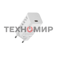 Сетевое зарядное устройство Maxvi A481GN mini 65W, USB-C, белый