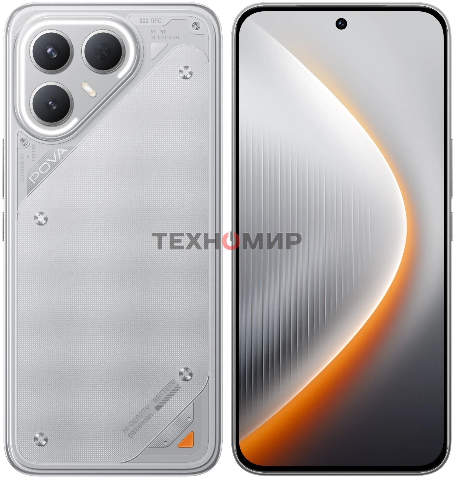 Смартфон Tecno Pova 7 Pro 5G 12/256Gb, серый