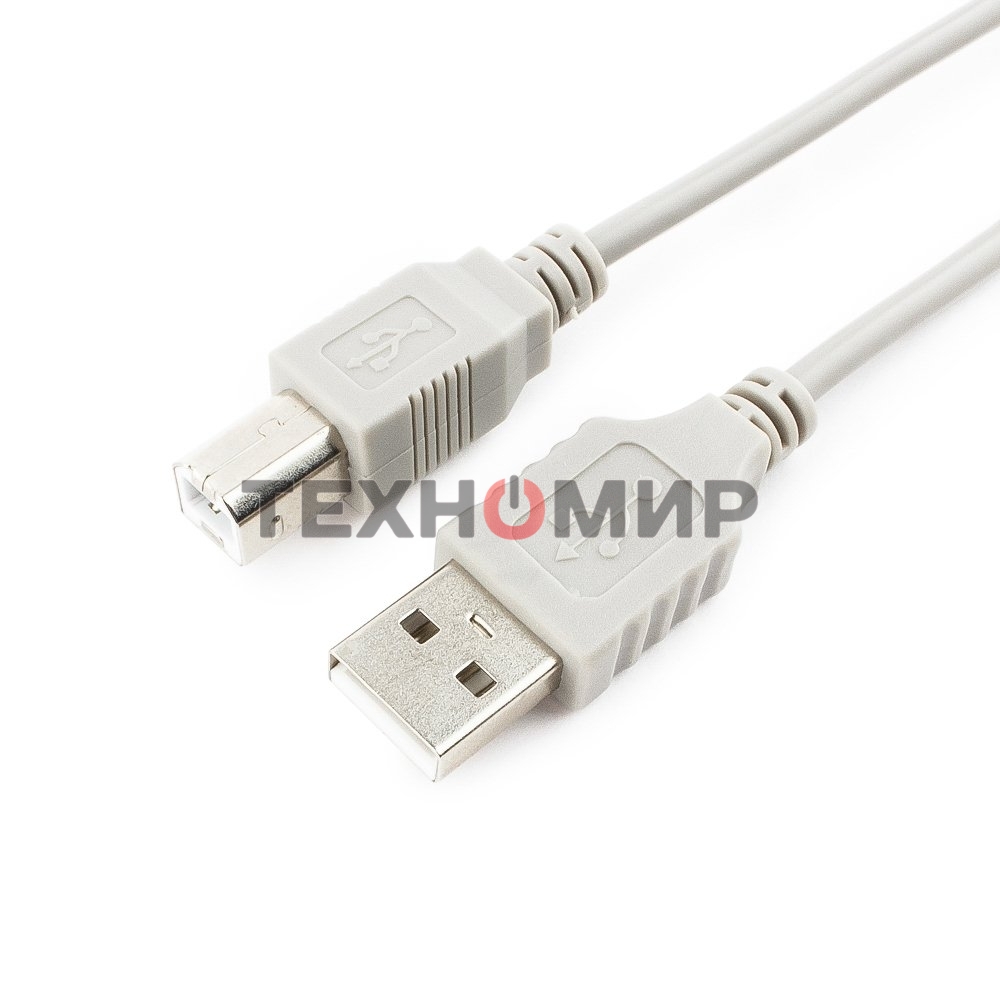 Кабель USB2.0 Cablexpert CC-USB2-AMBM-10-N, AM/BM, медь, 3.0м, пакет