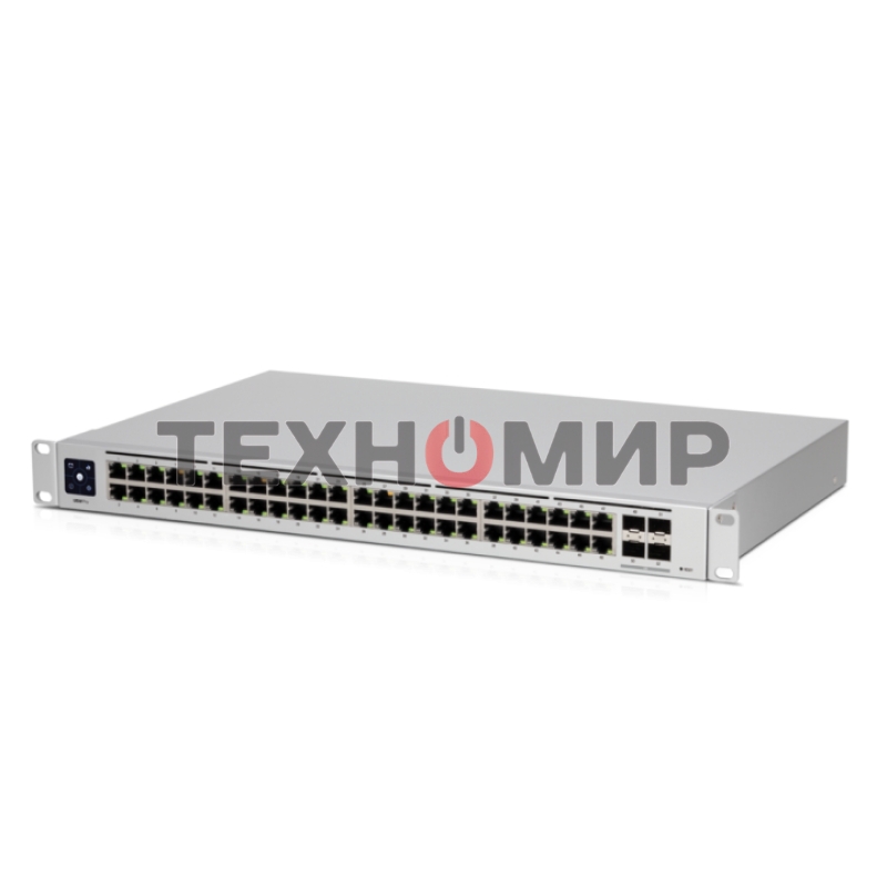 Коммутатор в стойкуUbiquiti UniFi Professional 48Port Gigabit Switch with Layer3 Features and SFP+ USW-Pro-48-EU , 48х 1G RJ45, 4х 10G SFP+