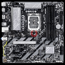 Материнская плата Gigabyte B860M D3HP, LGA 1851, Intel B860, 4xDDR5, 4xSATA, 2xM.2, 1xPCIe 5.0 x16, 2xPCIe x1, 1xHDMI, 1xDP, 1x 1Gb LAN, 3xUSB-A 3.2 Gen 1, 3xUSB-A 2.0, 1xUSB-C 3.2 Gen 1, 3x3.5 мм, 7.1, mATX