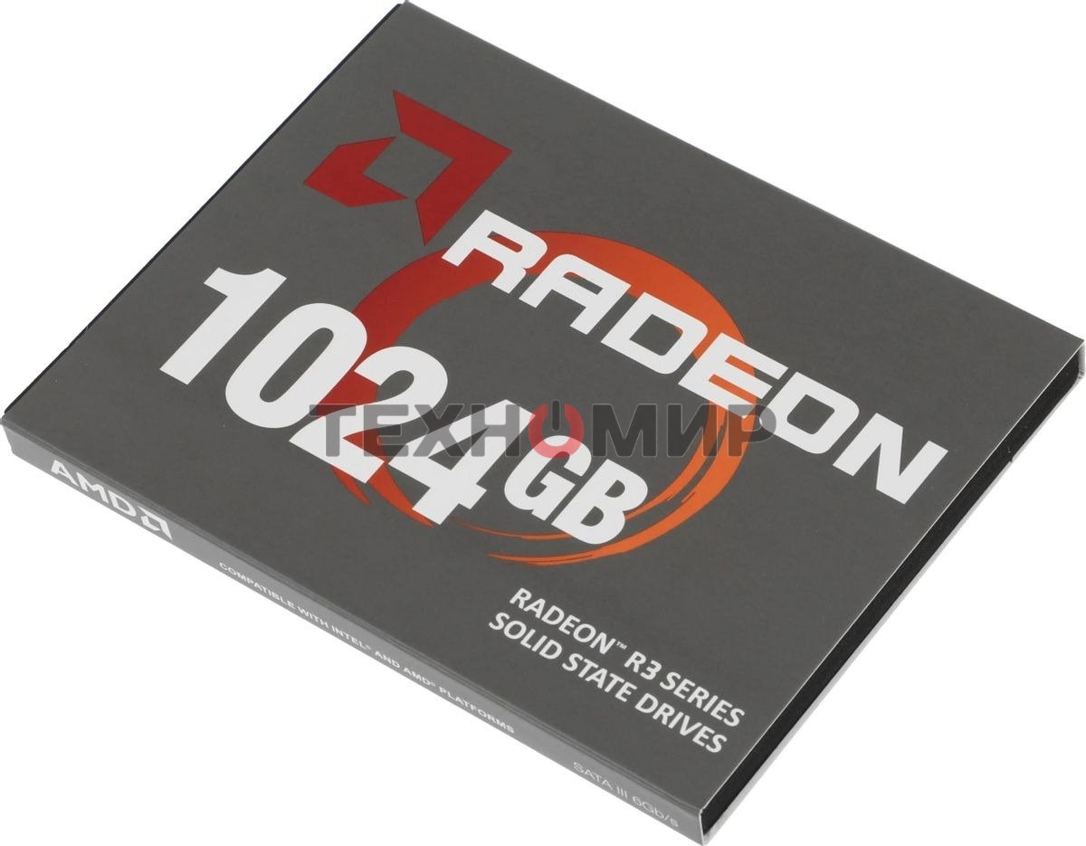 Накопитель SSD AMD Radeon R3 R3SL1024G2, 1Tb, 2.5