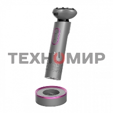 Электробритва BQ SV1008 Gray-Pink. Мощность 5 Вт/Время зарядки 90 минут/Время беспроводной работы 90 минут/Влагозащита IPX6/Электропитание 110-240 В, 50-60 Гц/Ротационная головка бритвы/Мощный мотор/Индикатор заряда батареи/Портативная база для подзарядки