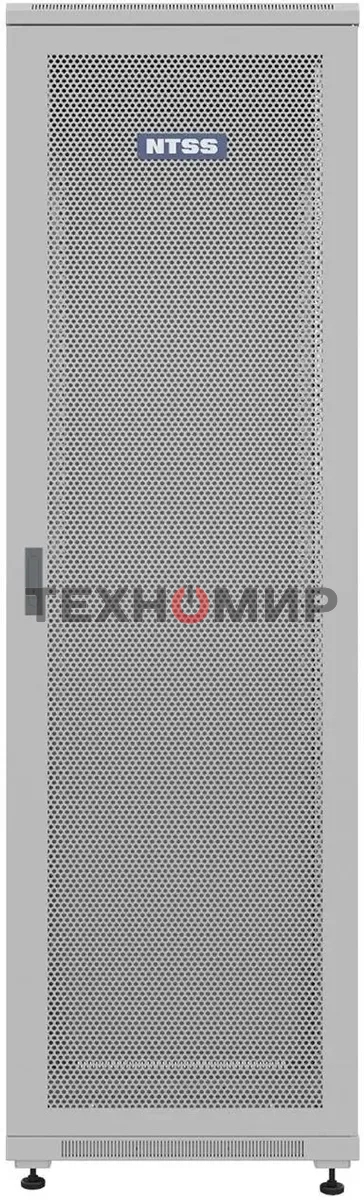 Шкаф коммутационный NTSS Премиум (NTSS-R42U6060PD) напольный 42U 600x600 мм пер. дв. перфор. металл 900 кг серый 510 мм 86 кг IP20 металл