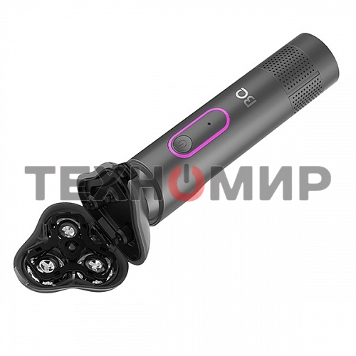 Электробритва BQ SV1008 Gray-Pink. Мощность 5 Вт/Время зарядки 90 минут/Время беспроводной работы 90 минут/Влагозащита IPX6/Электропитание 110-240 В, 50-60 Гц/Ротационная головка бритвы/Мощный мотор/Индикатор заряда батареи/Портативная база для подзарядки