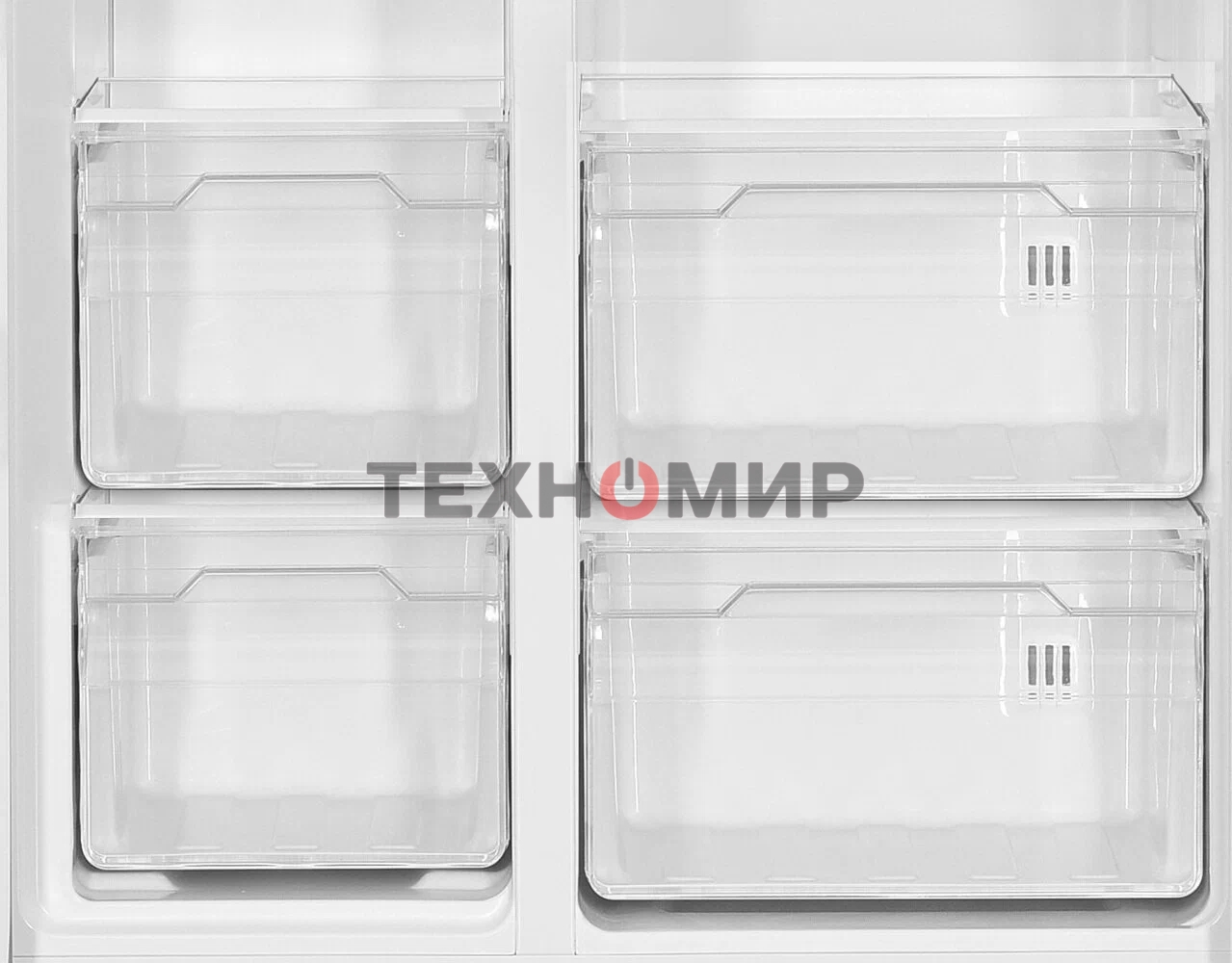 Холодильник Kraft KF-MS5701DI темно-серый двухкамерный 372/198л морозилка сбоку, Side by Side