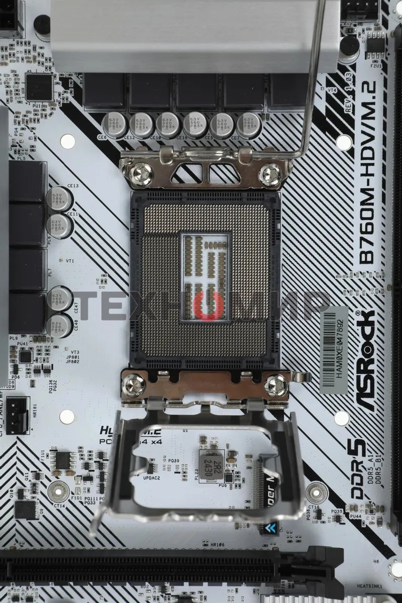 Материнская плата ASRock B760M-HDV/M.2, LGA 1700, Intel B760, 2xDDR5, 4xSATA, 2xM.2, 1xPCI-E 4.0 x16, 2xPCI-E x1, 1xDP, 1xHDMI, 1xVGA, 1x 2.5Gb LAN, 2xUSB-A 3.2 Gen 1, 3xUSB 2.0, 3x3.5 мм, 7.1, Micro-ATX