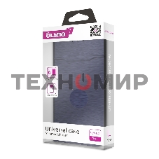 Чехол-книжка универсальный для смартфонов OLMIO р.L, 5.5