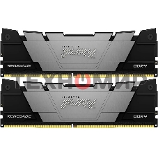 Оперативная память Kingston Fury Renegade, DDR4, 16GB (2x8GB), 3600MHz, CL16, DIMM, с радиаторами, серый/черный