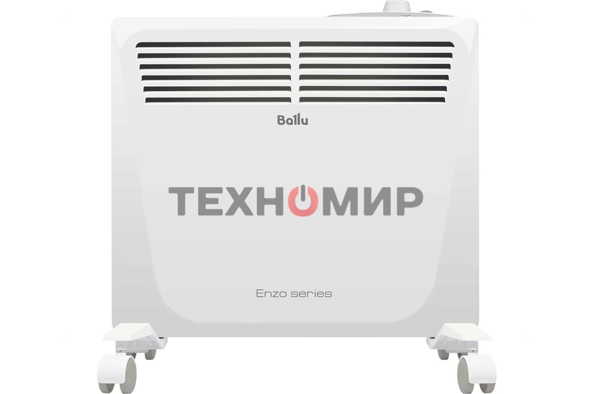 Конвектор электрический Ballu Enzo BEC/EZMR-500 белый, 500 Вт, 8 м2, термостат
