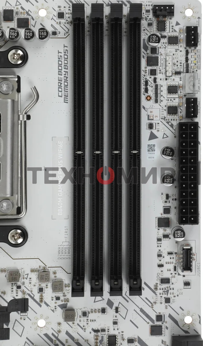 Материнская плата MSI B840M GAMING PLUS WIFI6E, AM5, AMD B840, 4xDDR5, 4xSATA, 2xM.2, 1xPCIe 4.0 x16, 1xPCIe 3.0 x4, 1xHDMI (v2.1), 1xUSB-C 10Gbps, 1xUSB-A 10Gbps, 2xUSB-A 5Gbps, 4xUSB-A 2.0, 1x2.5Gb LAN, Wi-Fi 6E, Bluetooth 5.3, 2x3.5 мм, 7.1, mATX