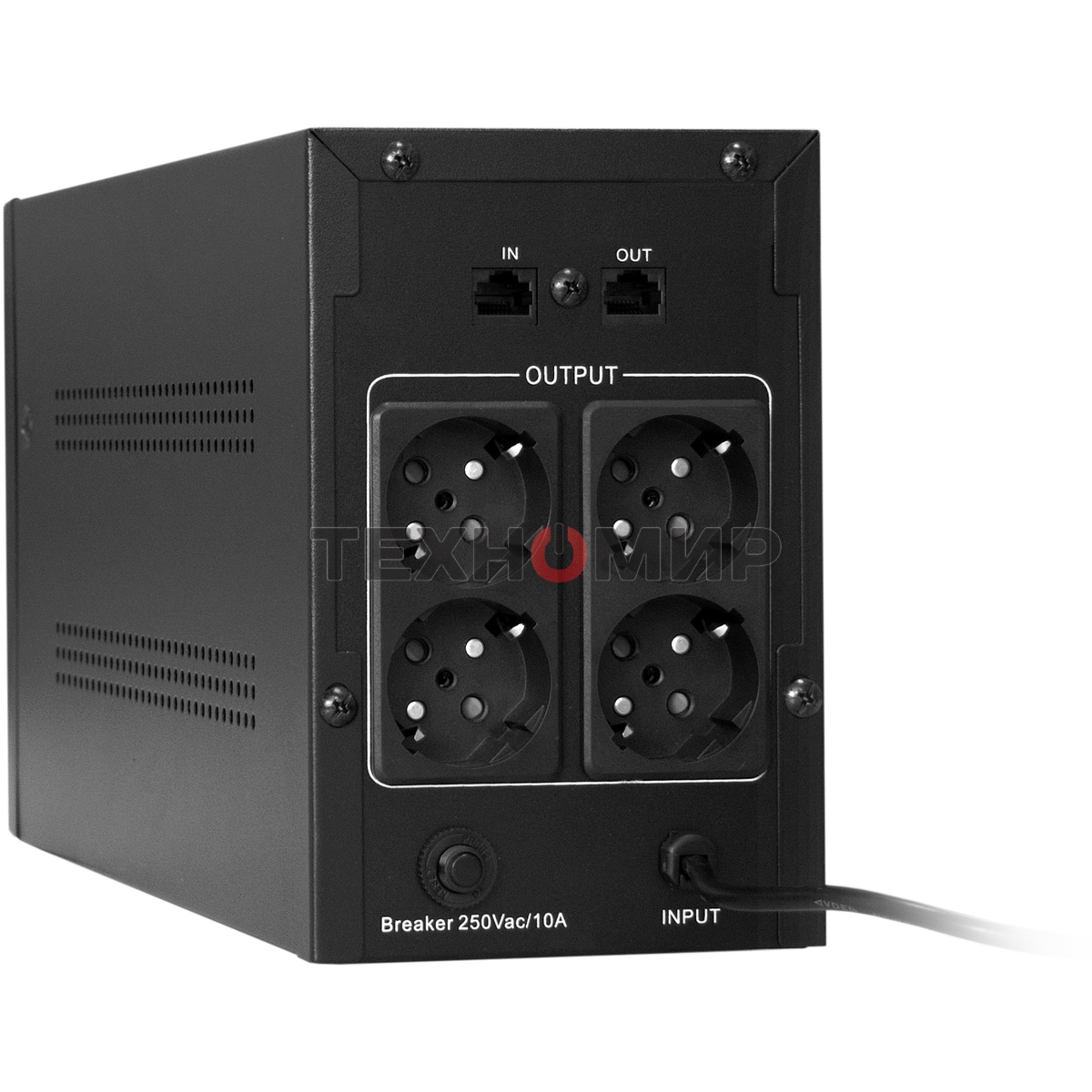 Источник бесперебойного питания ExeGate SpecialPro UNB-2000.LED.AVR.EURO.RJ 2000VA/1200W, LED, AVR, 4 евророзетки, RJ45/11, черный