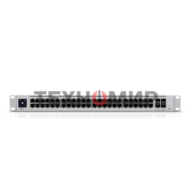 Коммутатор в стойкуUbiquiti UniFi Professional 48Port Gigabit Switch with Layer3 Features and SFP+ USW-Pro-48-EU , 48х 1G RJ45, 4х 10G SFP+
