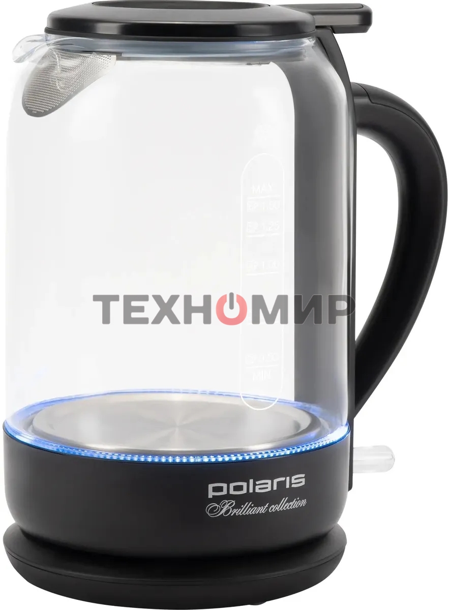 Чайник электрический Polaris PWK1753CGL черный Чайник стекло