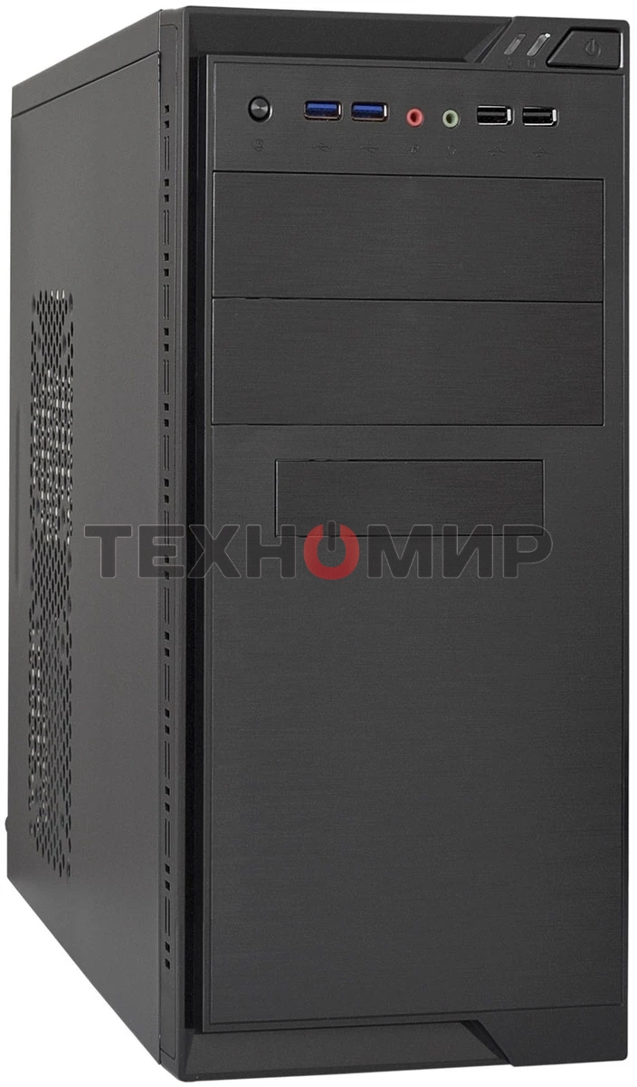 Компьютерный корпус Minitower ExeGate MA-372UX-UNS450 (mATX, БП UNS450 с вент. 12см, 2хUSB+2хUSB3.0, аудио, черный)