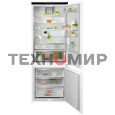 Встраиваемый холодильник Electrolux ENP7TD75S, комбинированный No Frost, Размеры ВxШxГ [мм]: 1884x696x549, сенсорное управление с символьным дисплеем, Динамическая система охлаждения в холодильной камере, система охлаждения в морозильной камере - No Frost