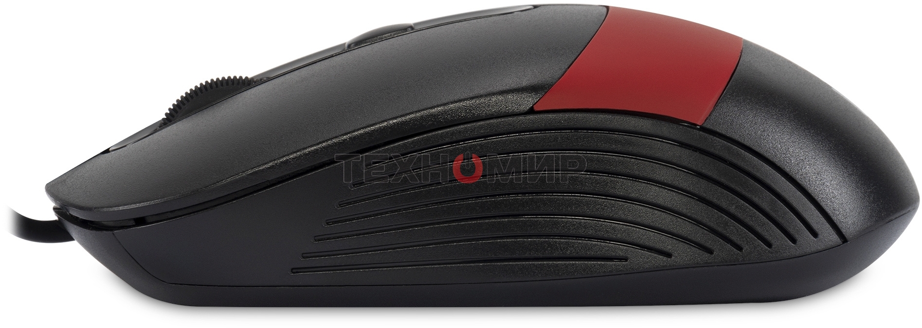 Мышь проводная Oklick 310M черный/красный, 2400 dpi, USB, кнопки - 4