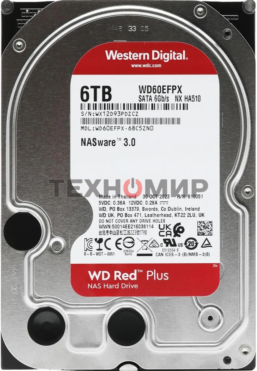 Жесткий диск HDD Western 6TB 5400RPM SATA-III 3.5