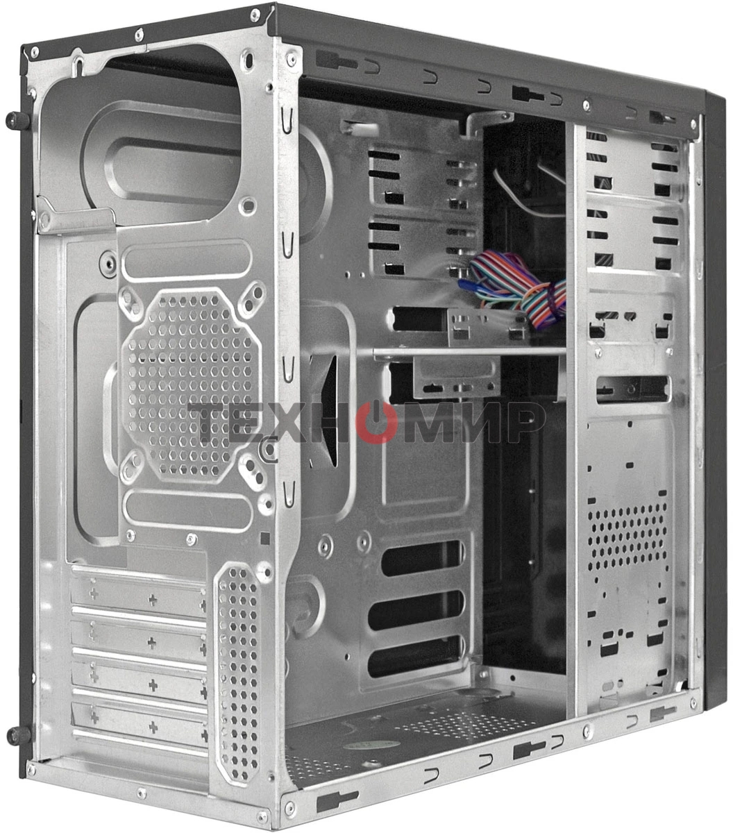 Компьютерный корпус Minitower ExeGate MA-372UX-UNS500 (mATX, БП UNS500 с вент. 12см, 2хUSB+2хUSB3.0, аудио, черный)