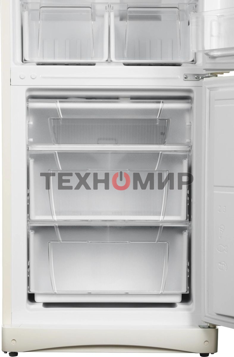 Холодильник Stinol STS 167 E бежевый двухкамерный 195/104 л морозилка снизу