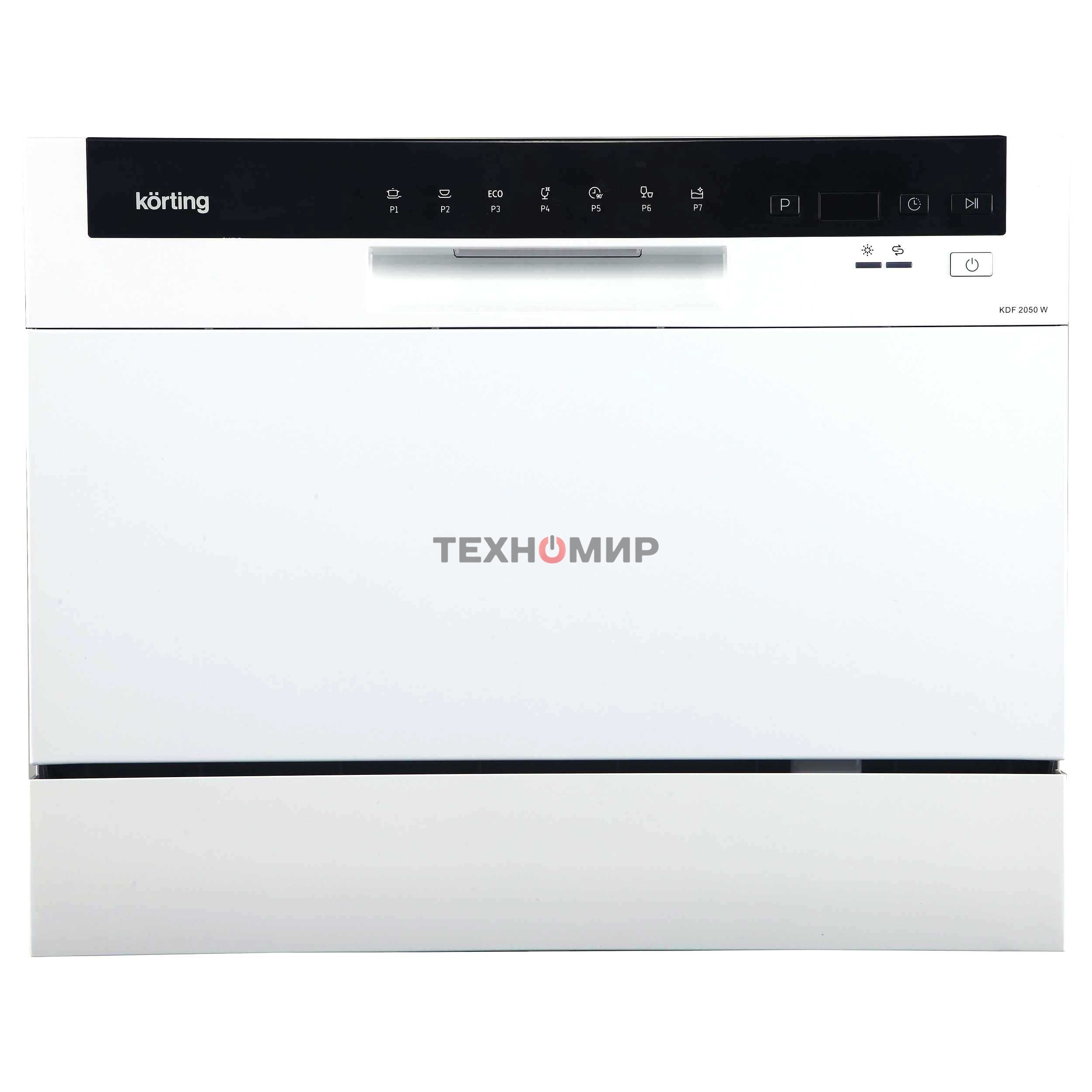 Посудомоечная машина Korting KDF 2050 W, белый, 55 см, 6 компл., 49 дБ, класс A+