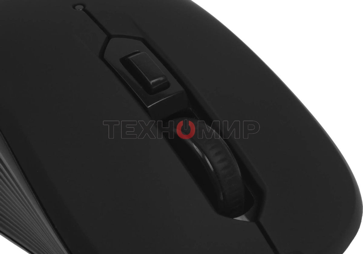 Мышь беспроводная Defender Gassa MM-105 черный, 1600 dpi, радиоканал, USB, кнопки - 6