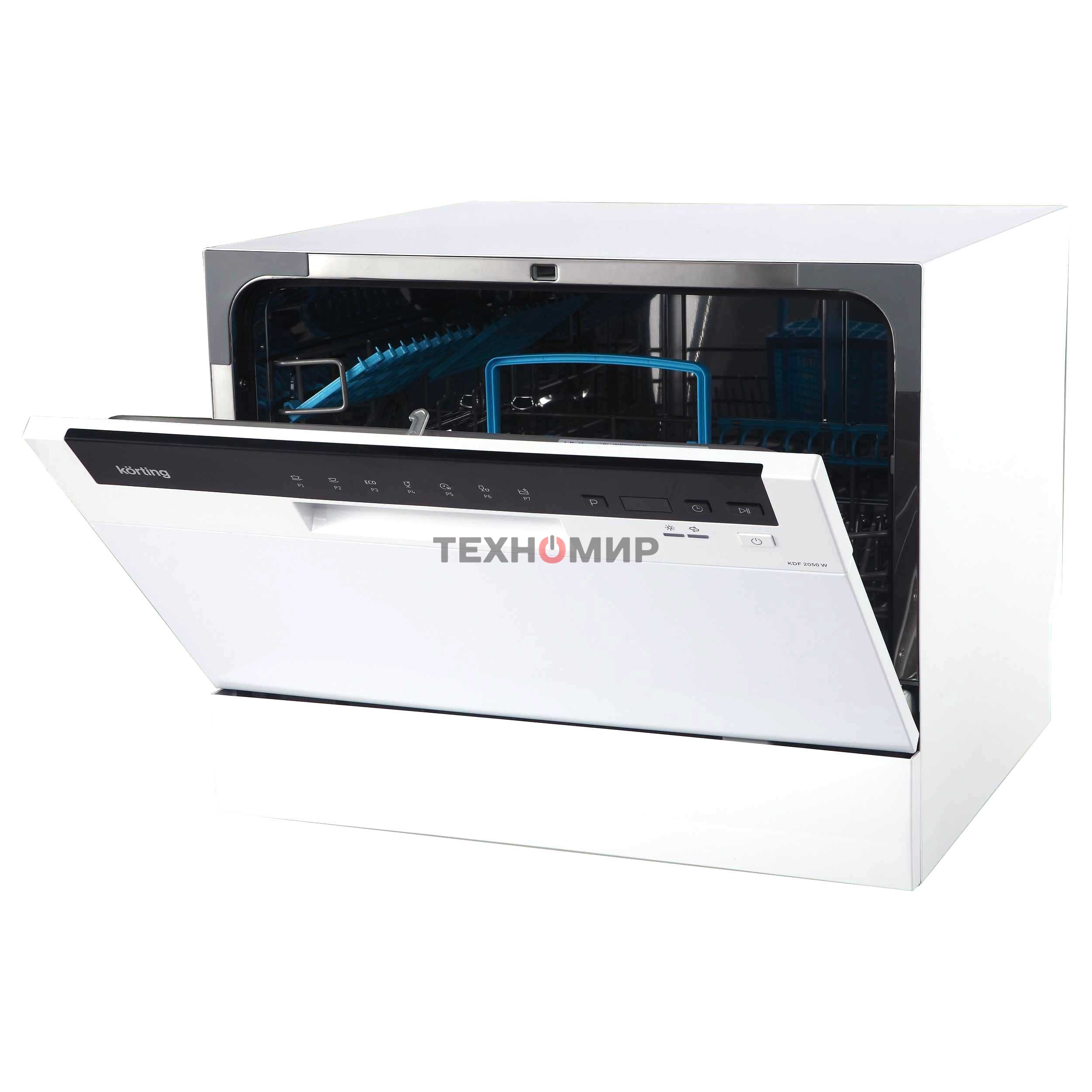 Посудомоечная машина Korting KDF 2050 W, белый, 55 см, 6 компл., 49 дБ, класс A+